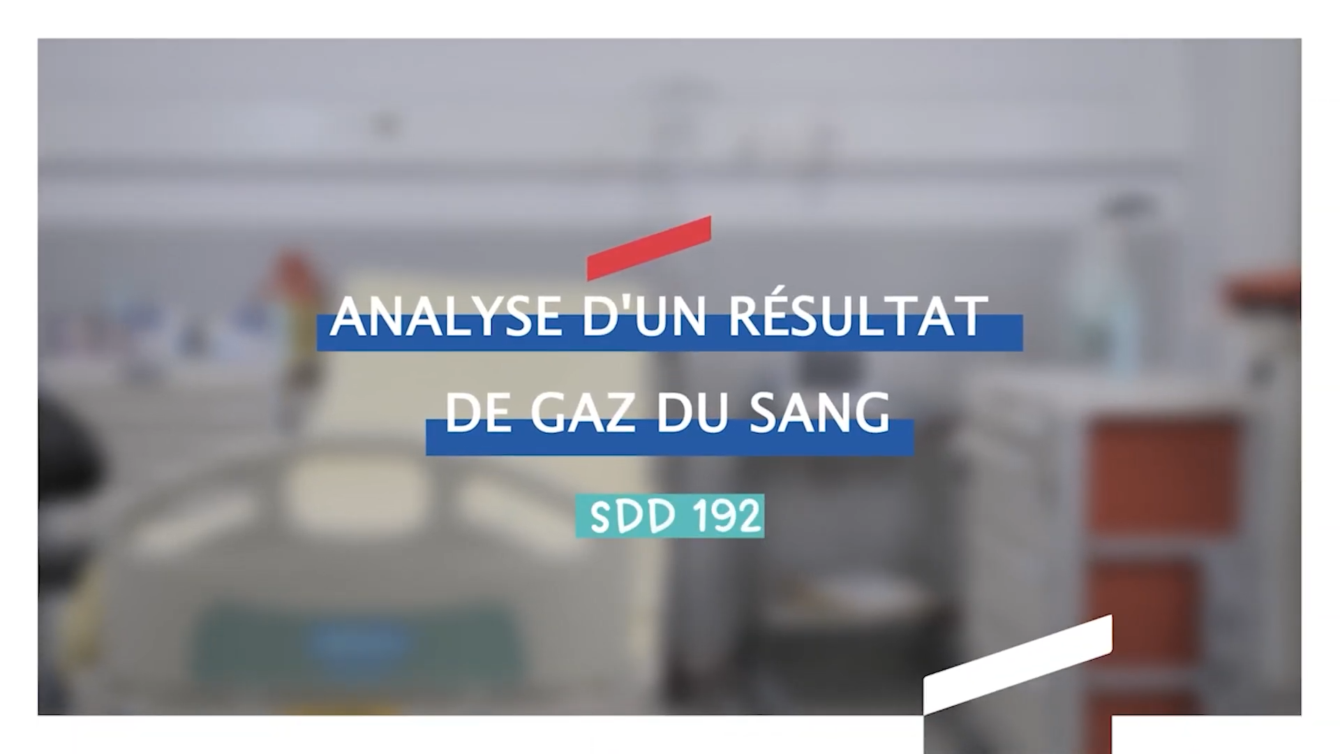 Analyse d'un résultat de gaz du sang