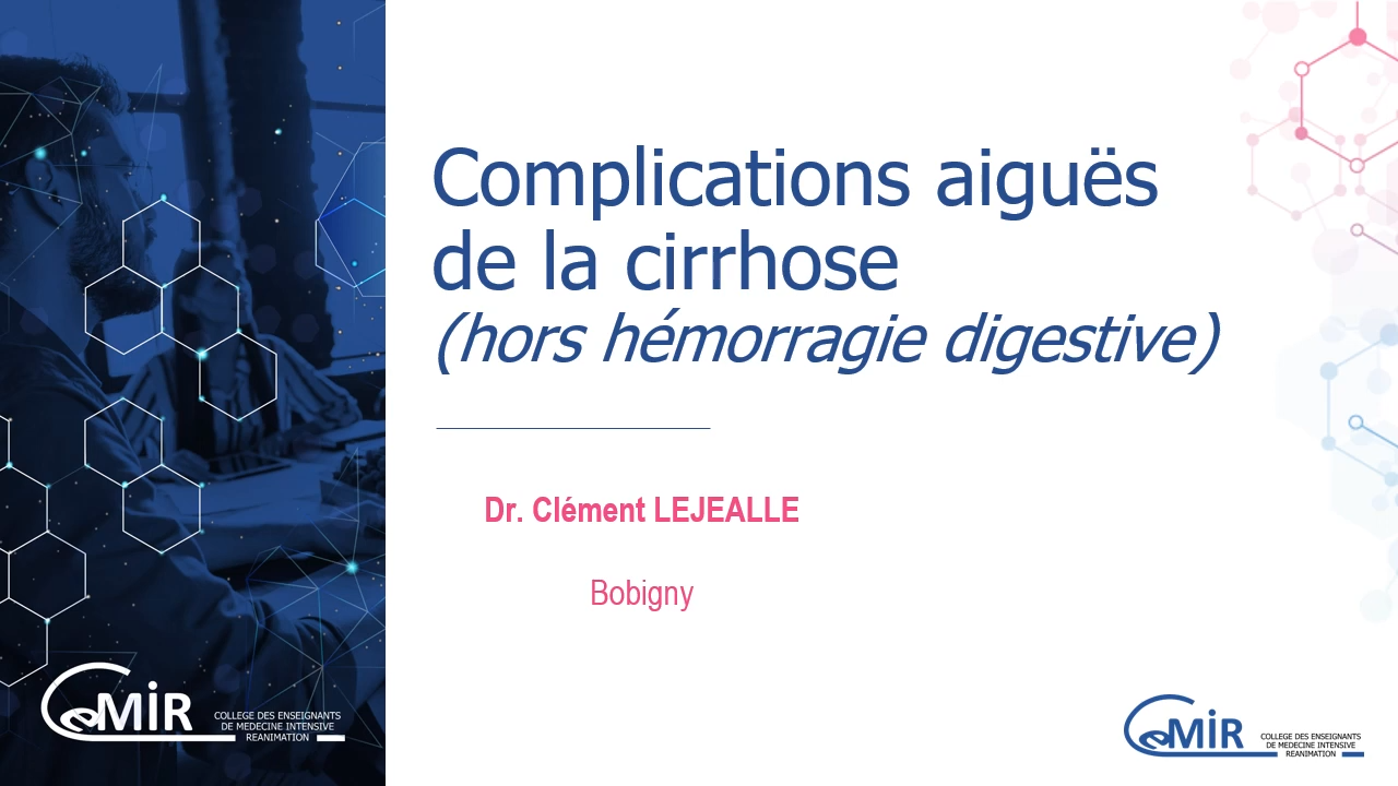 VIII.54.2 Complications aiguës de cirrhose