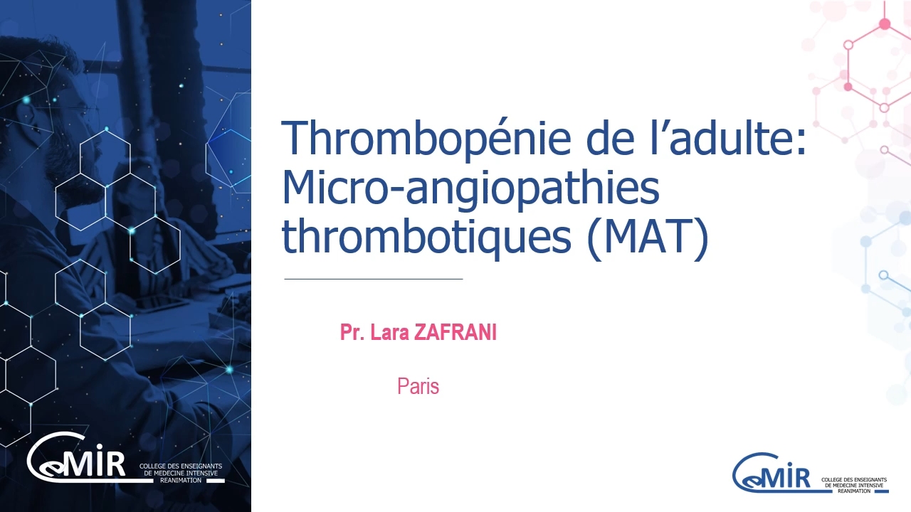 X.63.3 Microangiopathie thrombotique