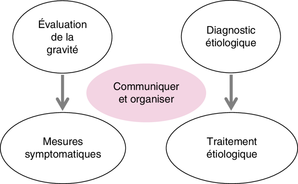 A En soins critiques : approches parallèles symptomatique, étiologique, organisationnelle