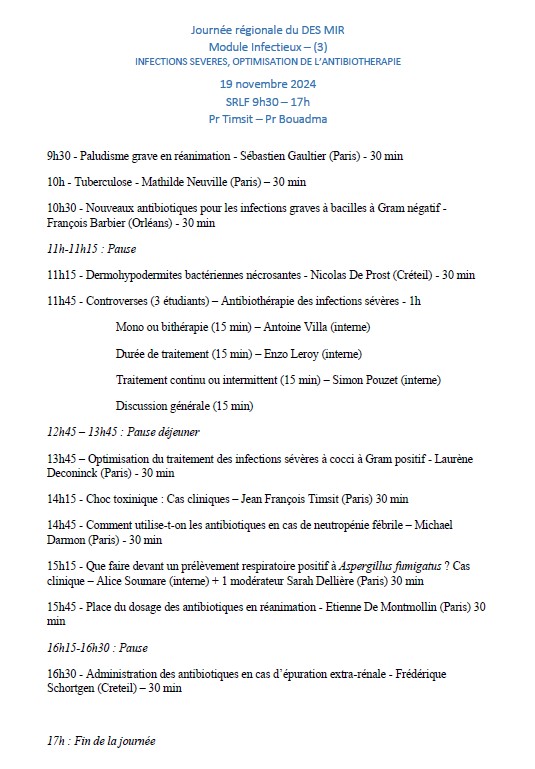 module infectieux 19-11-2024